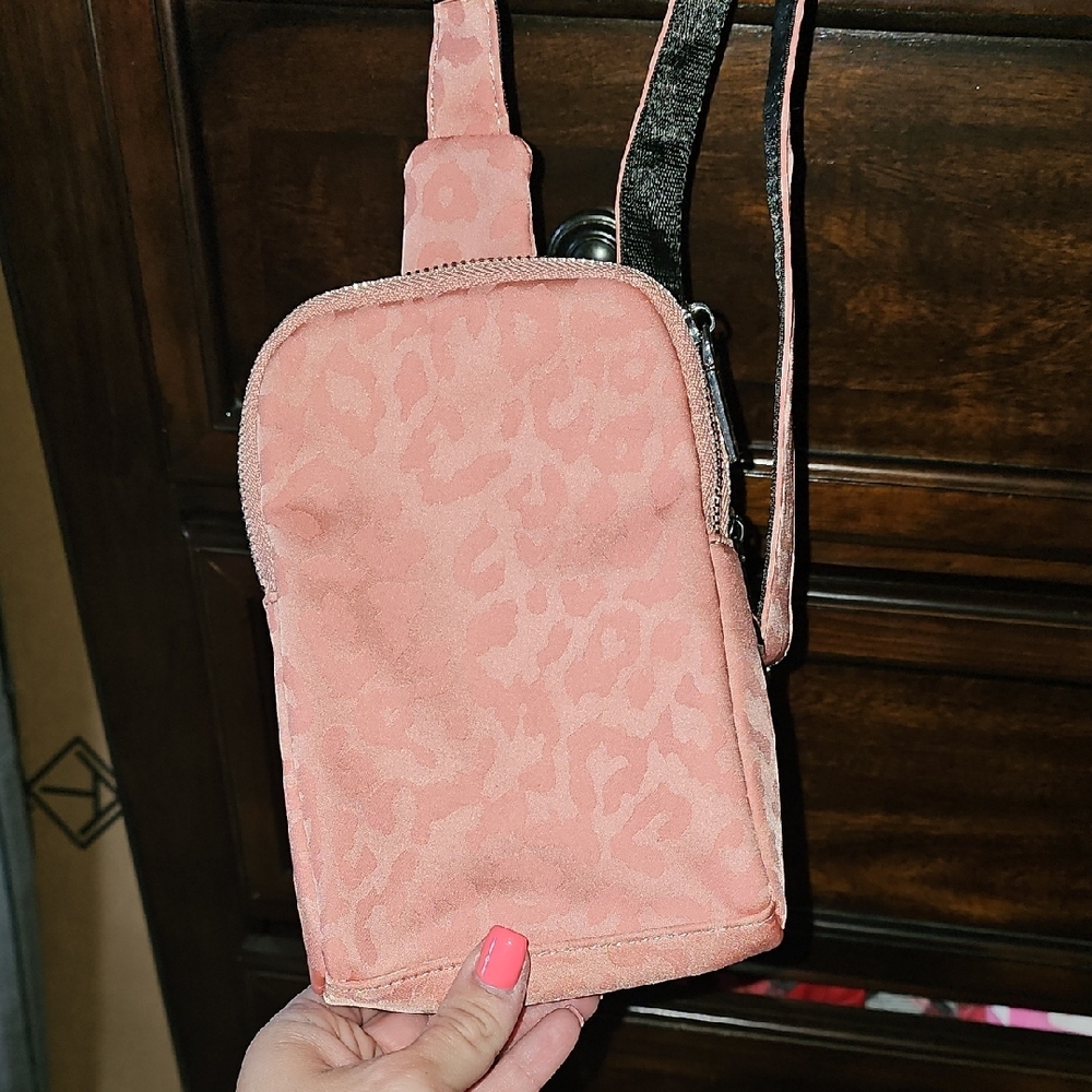 Pink Leopard Print Women's Bag